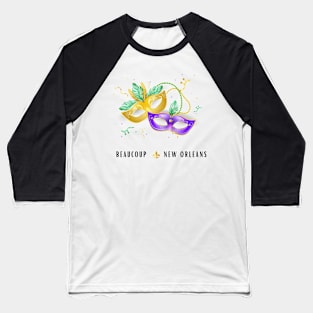 Beaucoup New Orleans Double Mask Baseball T-Shirt